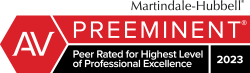 AV Preeminent — Martindale-Hubbell Highest Rating